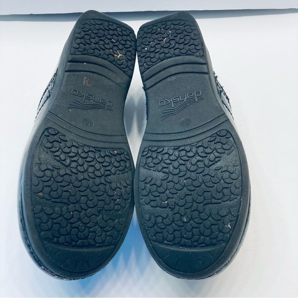 Dansko Professional Clogs Sz 39 Multi Color Abstract Patent Leather Nursing Shoe - Picture 5 of 7